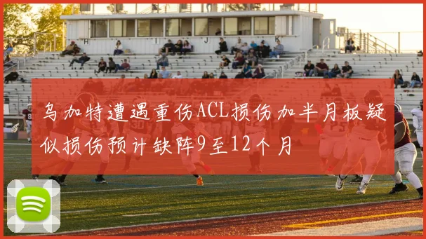 乌加特遭遇重伤ACL损伤加半月板疑似损伤预计缺阵9至12个月
